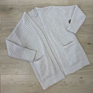 Barefoot Dreams Almond CozyChic Boucle Welt Pocket Cardigan